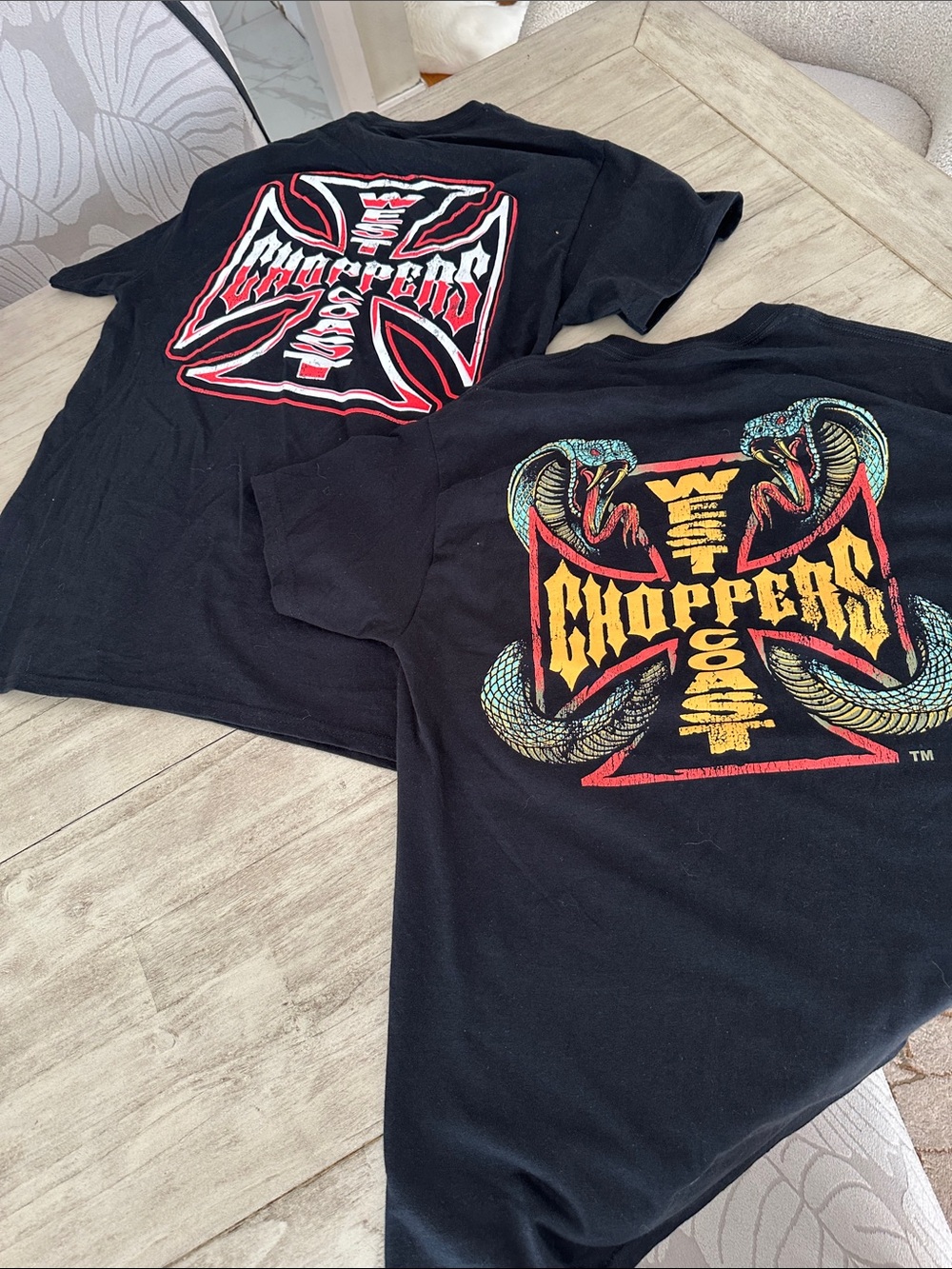 West Coast Choppers Bundle Graphic T-Shirts Size M Cobra Snake